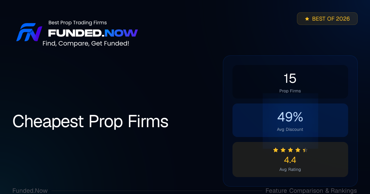 2026 Cheapest Prop Firms | Funded.Now | Funded.Now